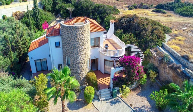 Charming Stone Feature Villa with Private Pool and Serene Coastal Garden Retreat in Kyrenia