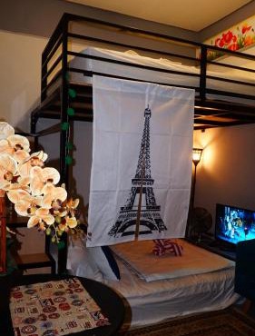 Cozy Loft Bed Mini Studio Golf View