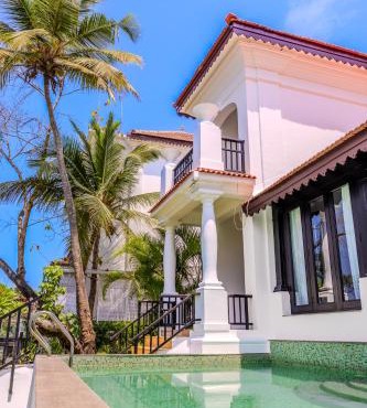 ELIVAAS Villa Seine Indo-Portuguese 3-BHK villa with a Kid's Room, Private pool Near Candolim Beach