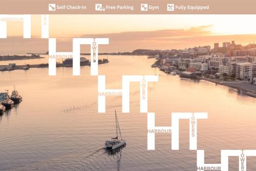 Harbour Towers Apartments, Free Parking & Tram Access - Hello Newcastle Accommodations
