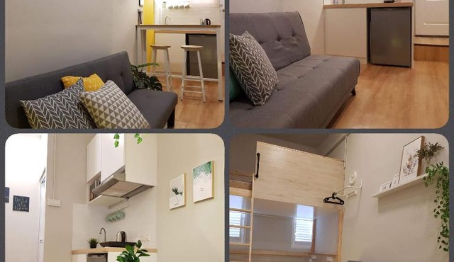 HERITAGE Loft Studio @ Town (washer & kitchen)