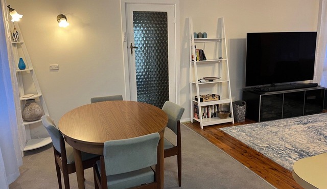 Home close to entertainment, food, sporting venues with parking.