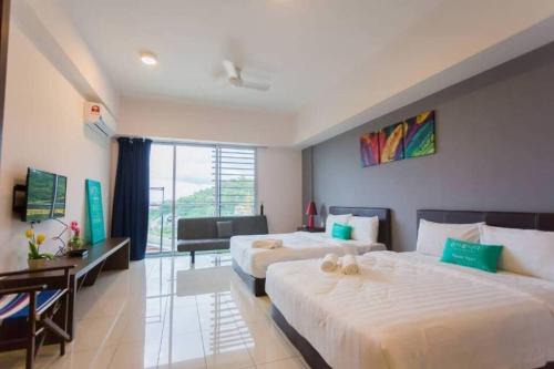 KK studio B 2 Queen Bed and Netflix