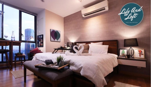 Lily and Loft - KL Gateway Bangsar LRT, WIFI, Netflix