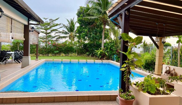 Melaka Beachfront Villa with Pool