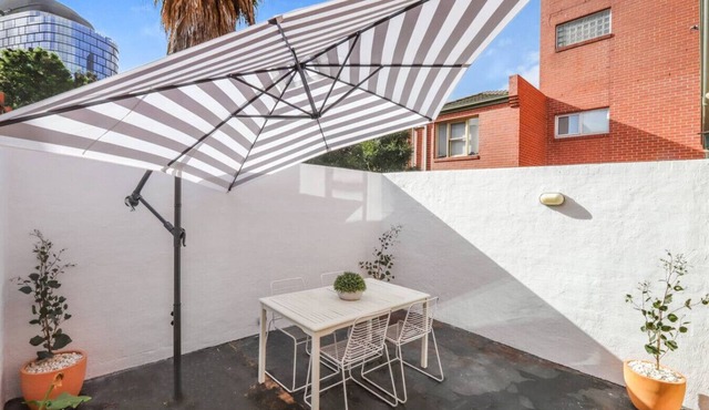 Modern 2BR City Home w/Backyard 2 Mins Walk to Queen Vic Market Free Tram Zone Fast WiFi Hotel-Grade Linen Full Kitchen Perfect for Families & Business Travel