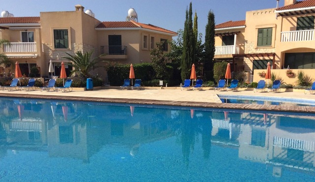 Modern,Comfortable and spacious apartment with large outside space for dining in Pafos