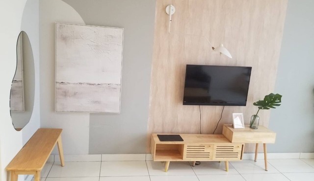 Nano's Home 2-bedroom apartment in charming KL with AC's, WiFi, Gym, Kids Park.
