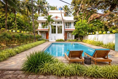 Nature's Inn 4 BHK Private Pool Villa in Morjim