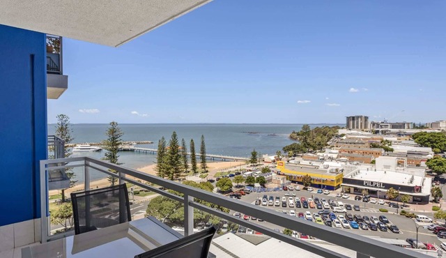 Seaside Escape with Pool, Balcony and Views in Redcliffe