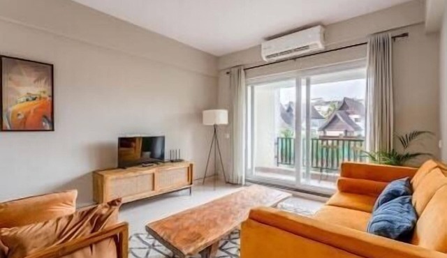Stylish 2BHK Condo with Pool Access & Gym Near Candolim Beach