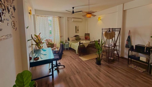 Tranquilo Assagao Studio,Forest View,Pool With Private Balcony in Assagao