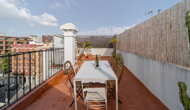 White penthouse in Barcelona