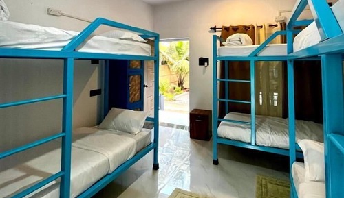 Basic Shared Dormitory, Balcony, Garden View