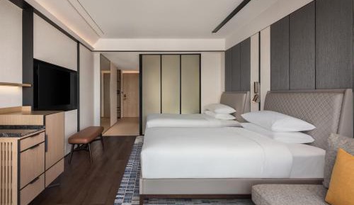 Standard Double Room with Two Double Beds and City View