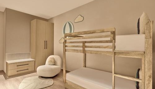 Family Room with King Bed and Single Bed - Balcony