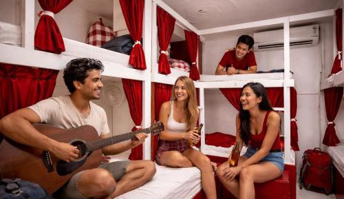 Bunk Bed in Male Dormitory Room 